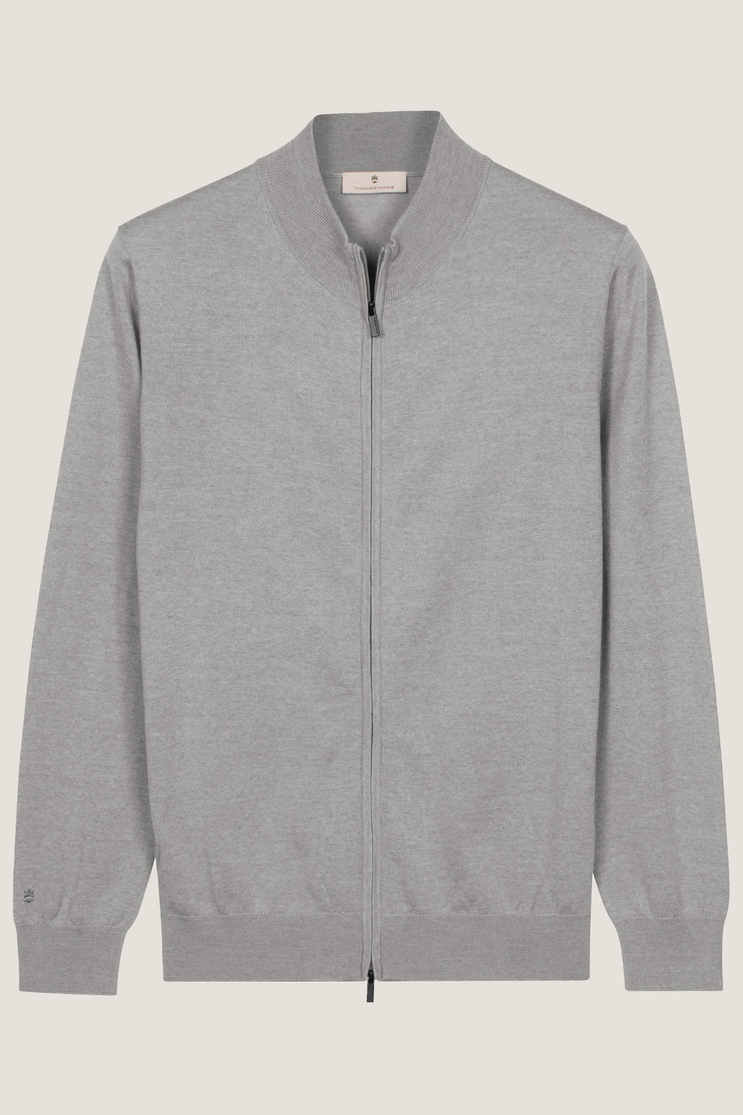 Merino Full Zip Vest - Grey