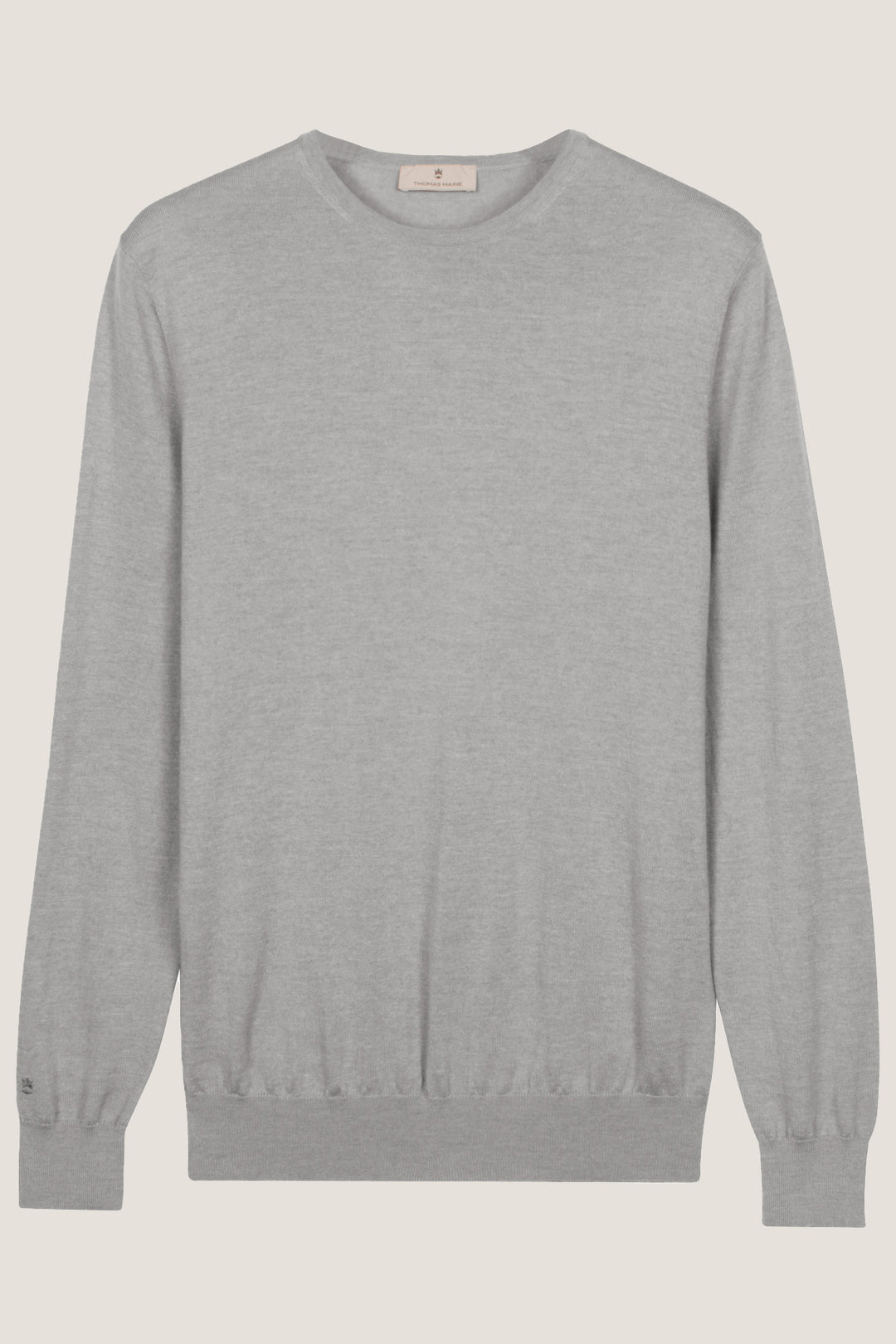 Merino Crew Neck Pullover - Grijs