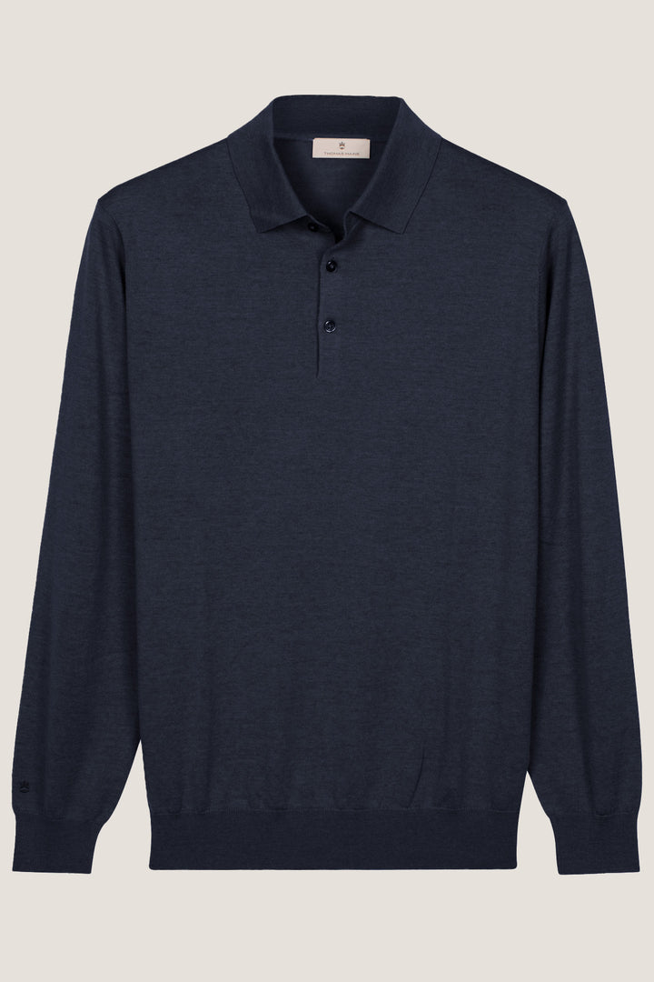 Merino Longsleeve Pullover - Navy