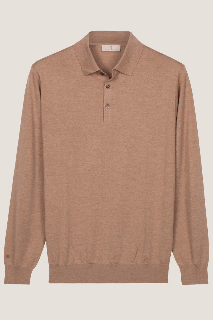 Merino Long Sleeve Pullover - Beige