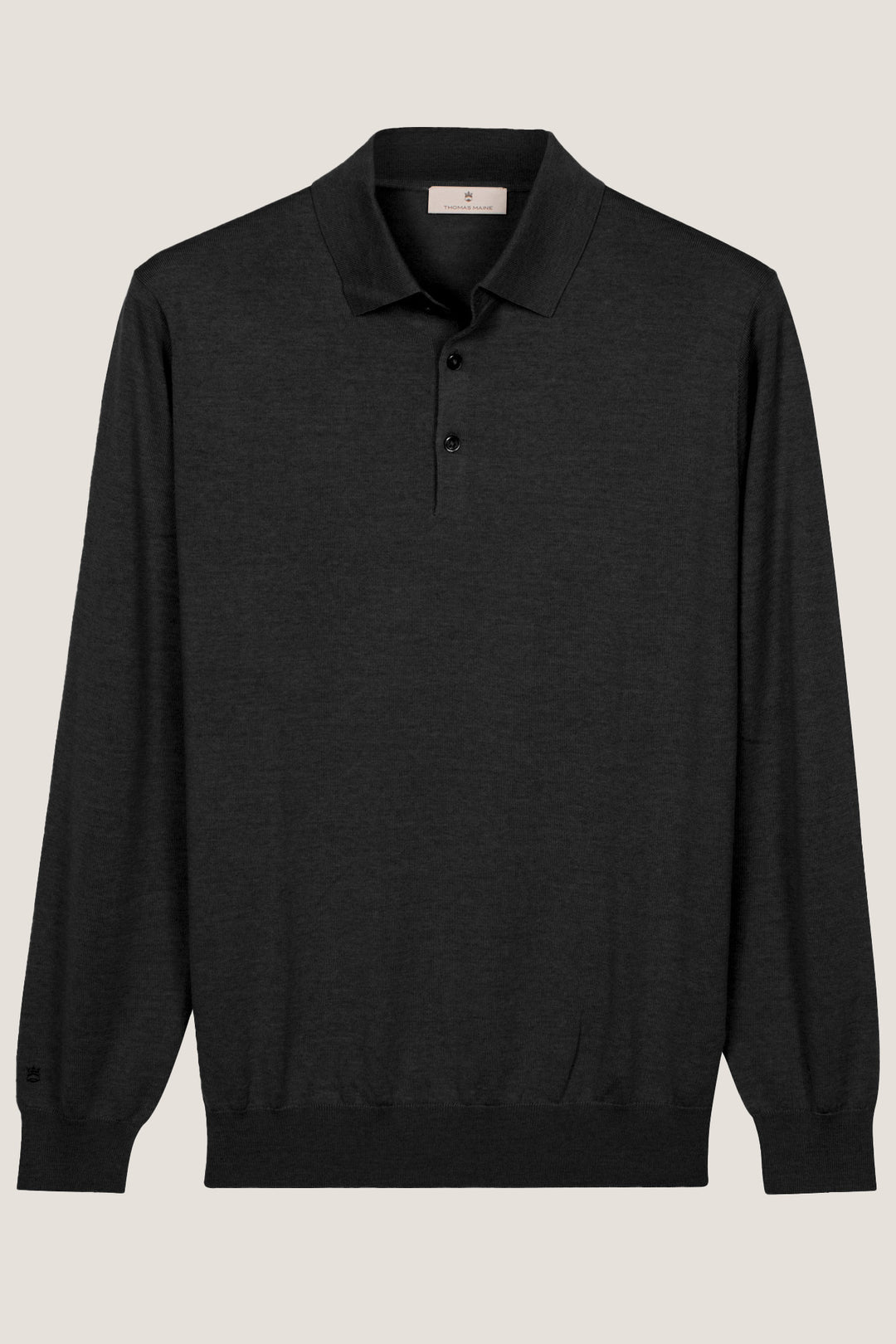 Merino Longsleeve Pullover - Black