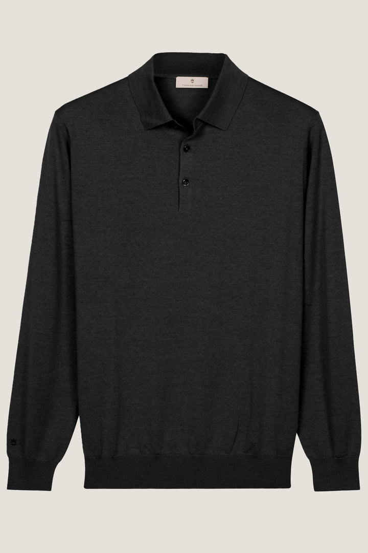 Merino Longsleeve Pullover - Black