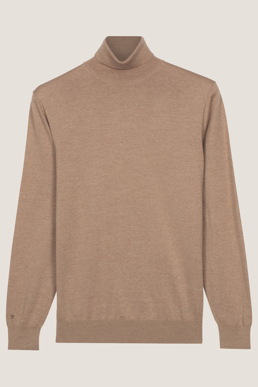 Merino High Neck Pullover - Beige