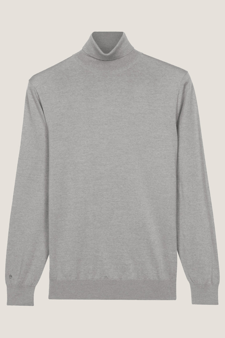 Merino High Neck Pullover - Grijs