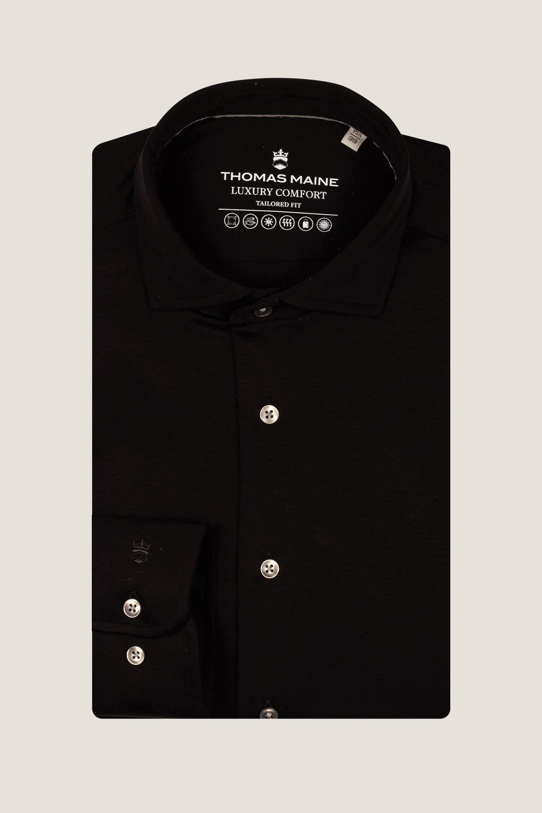 Liquid Cotton Shirt - Black