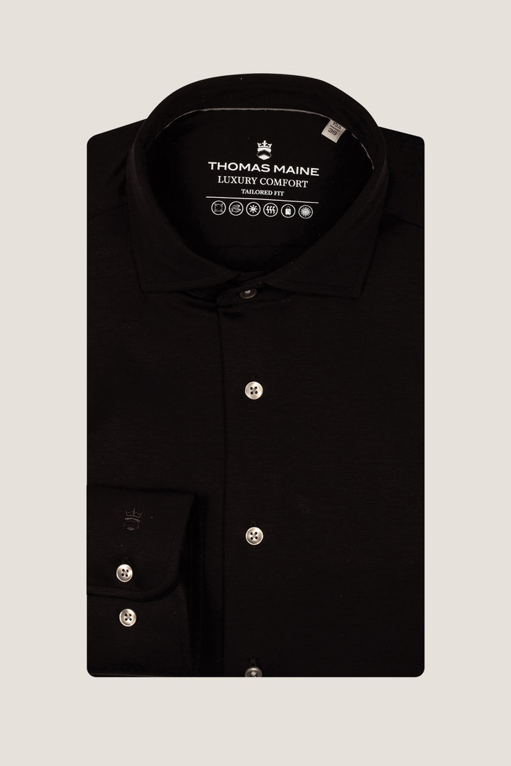 Liquid Cotton Shirt - Black