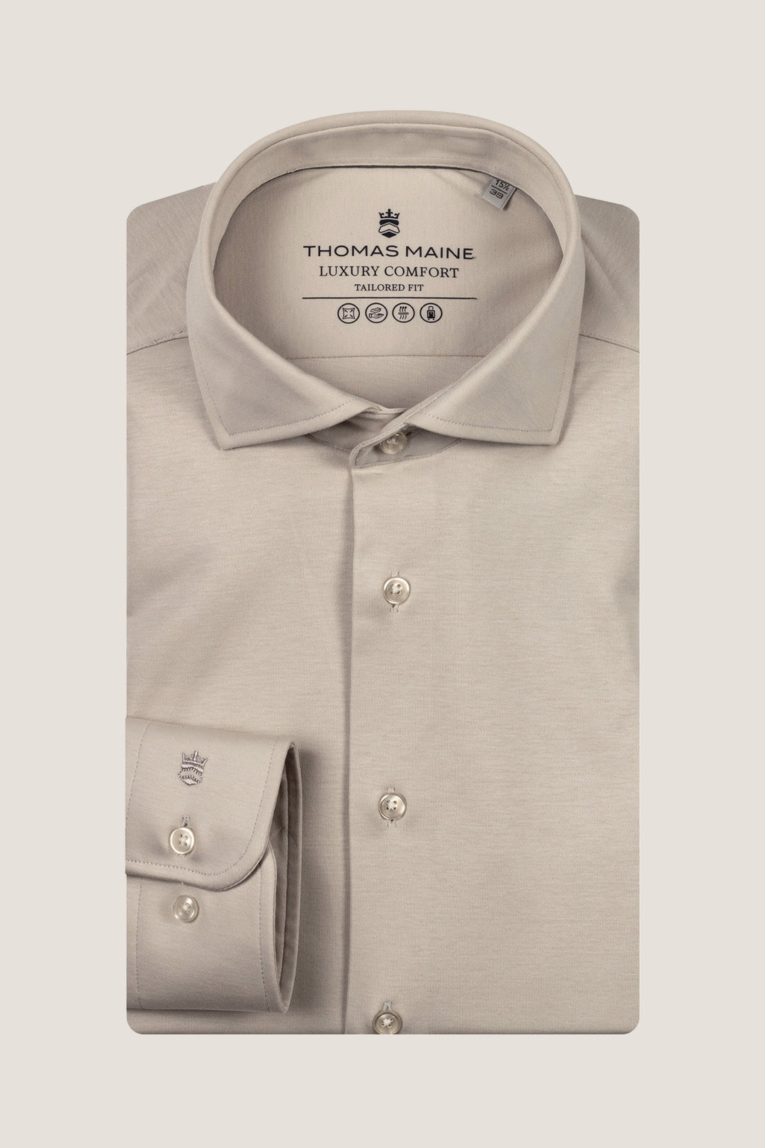 Liquid Cotton Overhemd - Beige