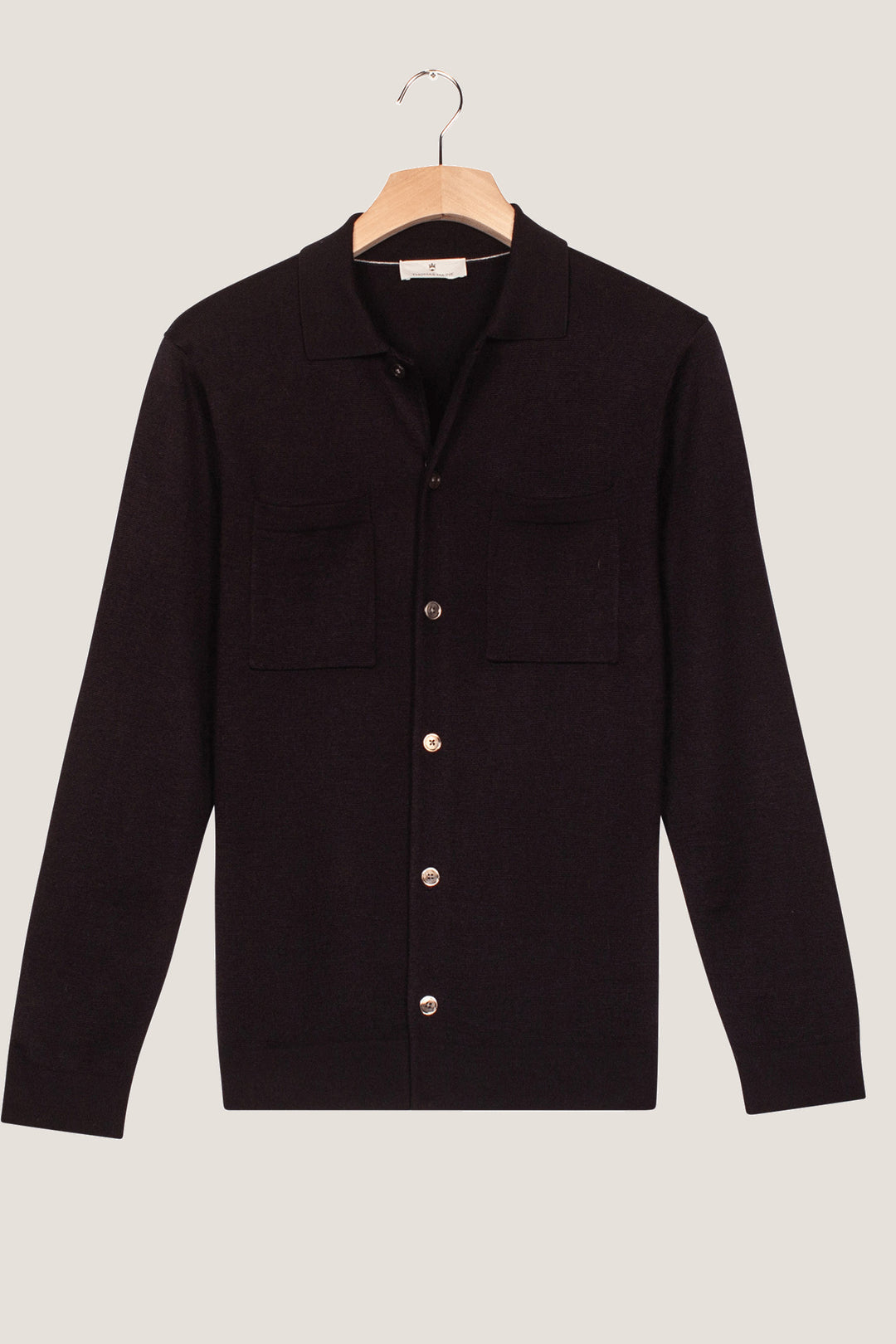 Gebreid Vest met knoopsluiting - Navy