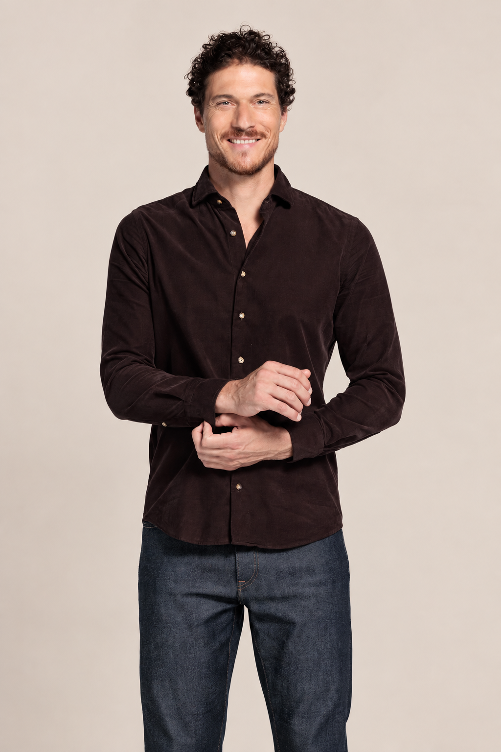 Corduroy Overhemd - Bruin