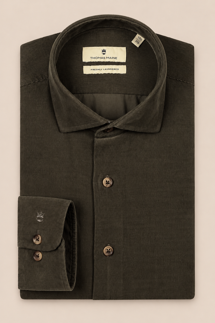 Corduroy Overhemd - Groen