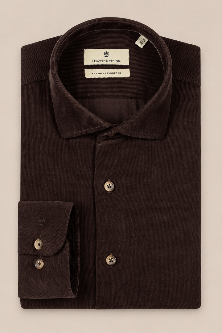 Corduroy Overhemd - Bruin