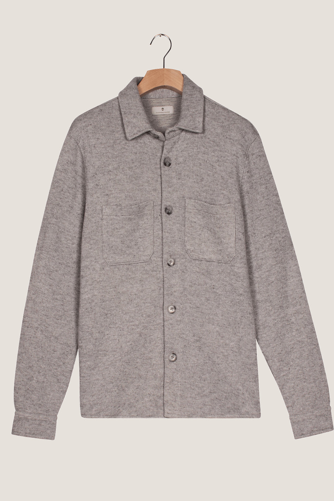 Wolblend Overshirt - Lichtgrijs