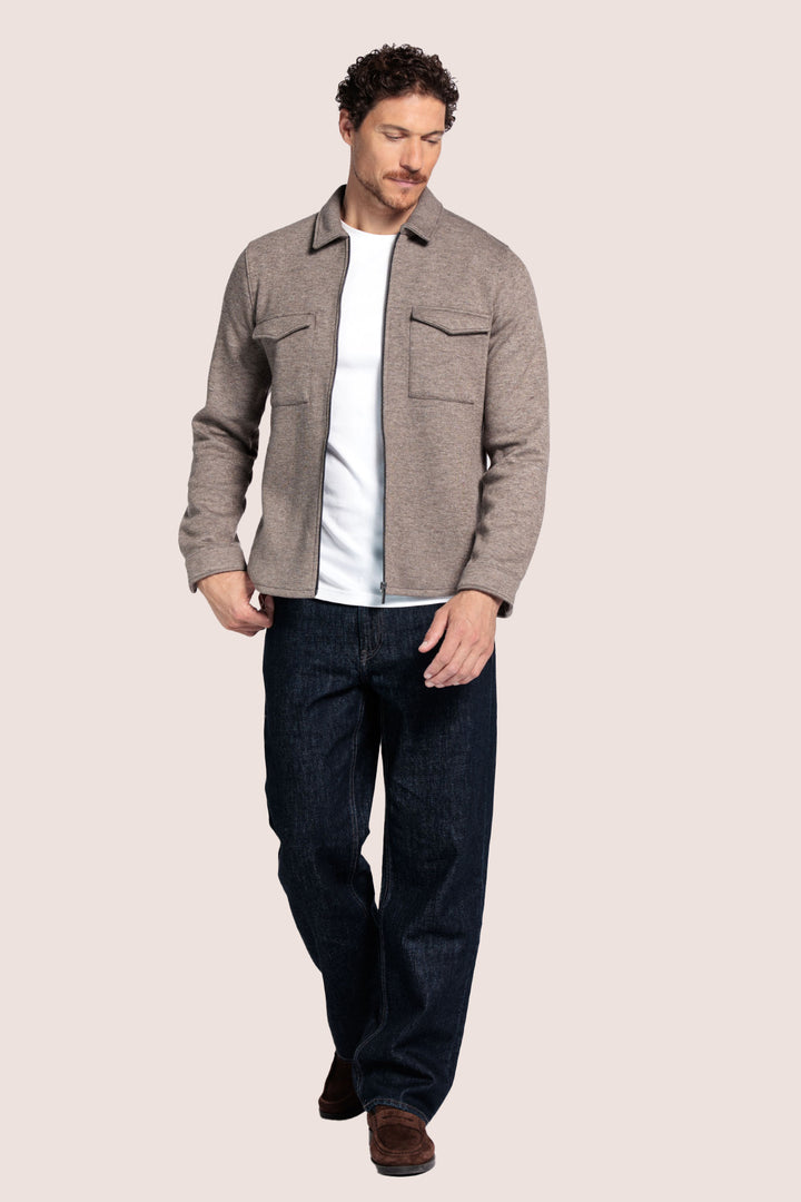 Wolblend Overshirt - Bruin
