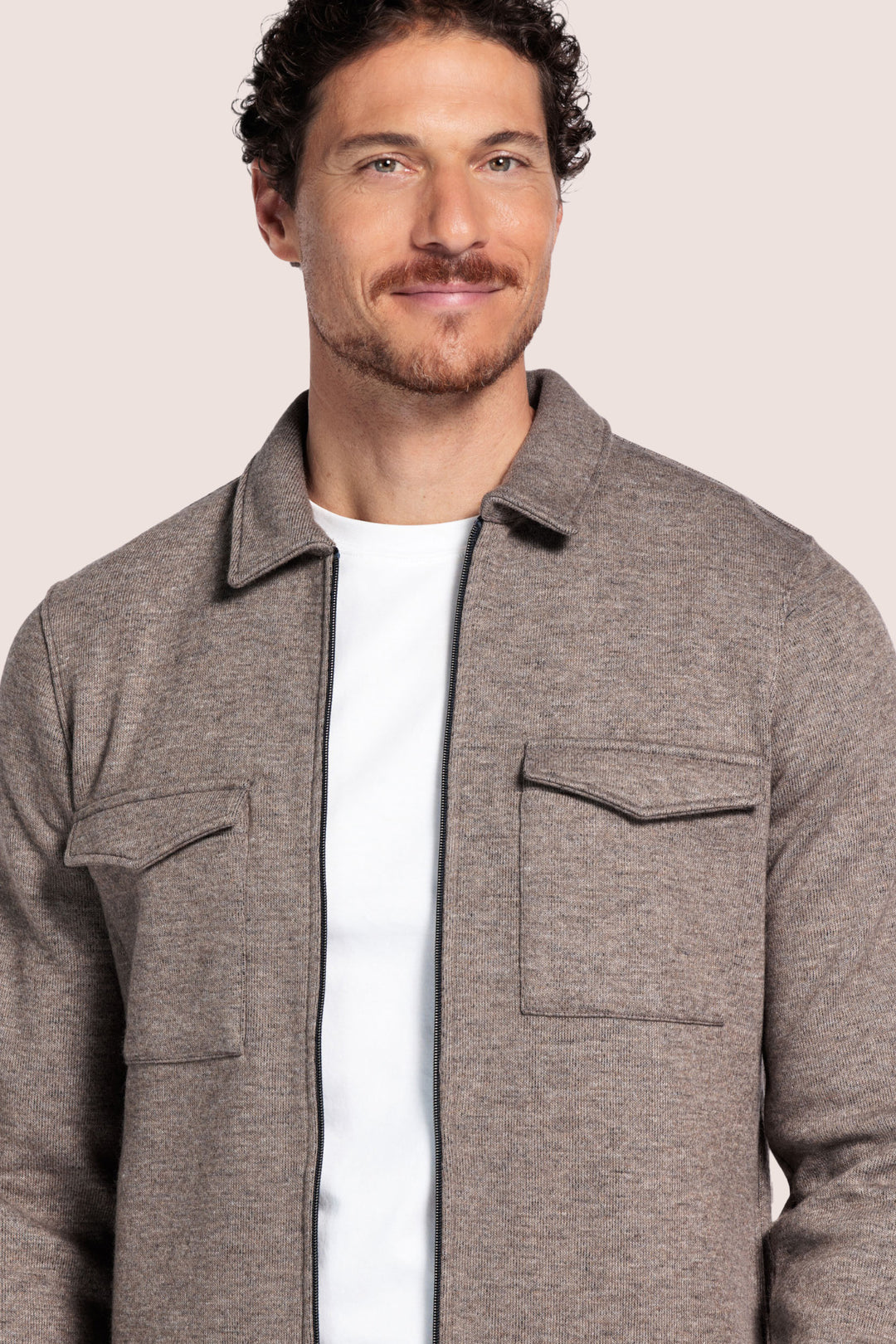 Wolblend Overshirt - Bruin