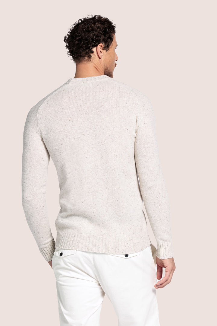 Merino Crewneck Pullover - Wit