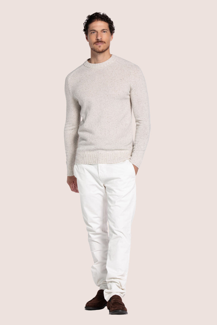 Merino Crewneck Pullover - Wit