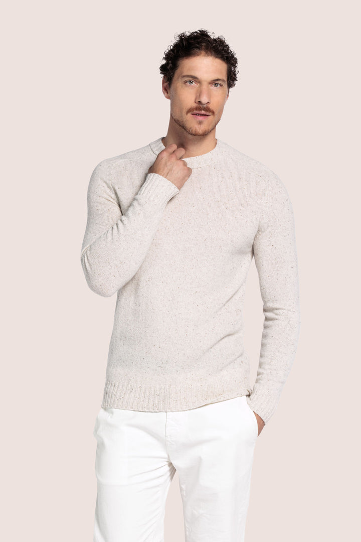 Merino Crewneck Pullover - Wit