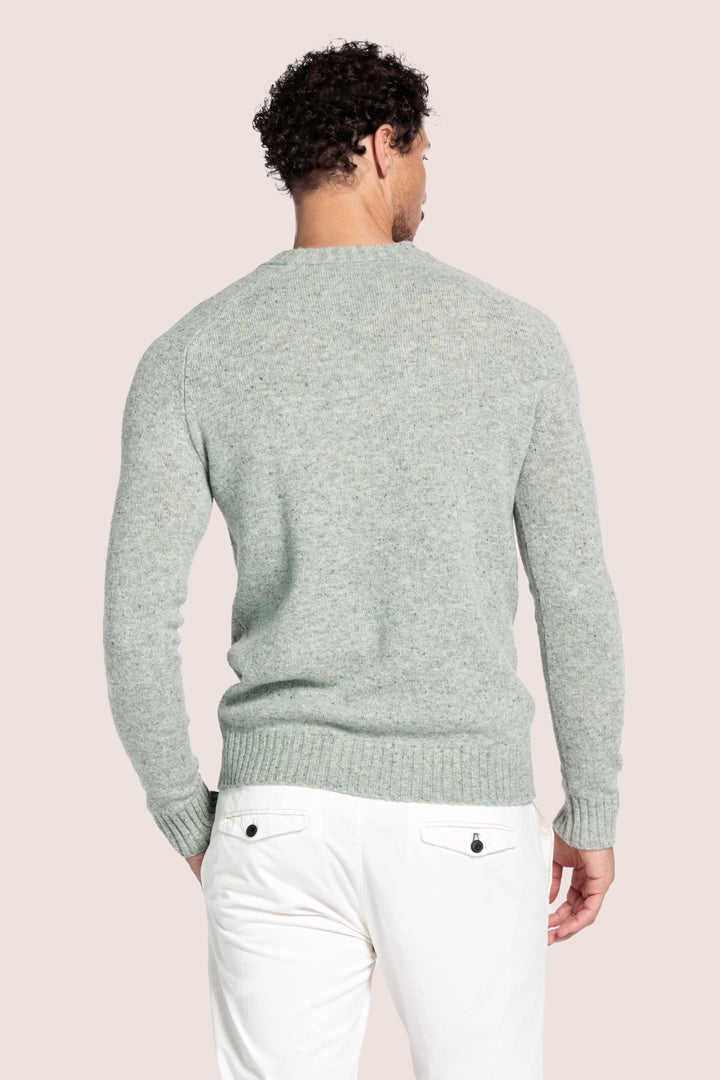 Merino Crewneck Pullover - Groen