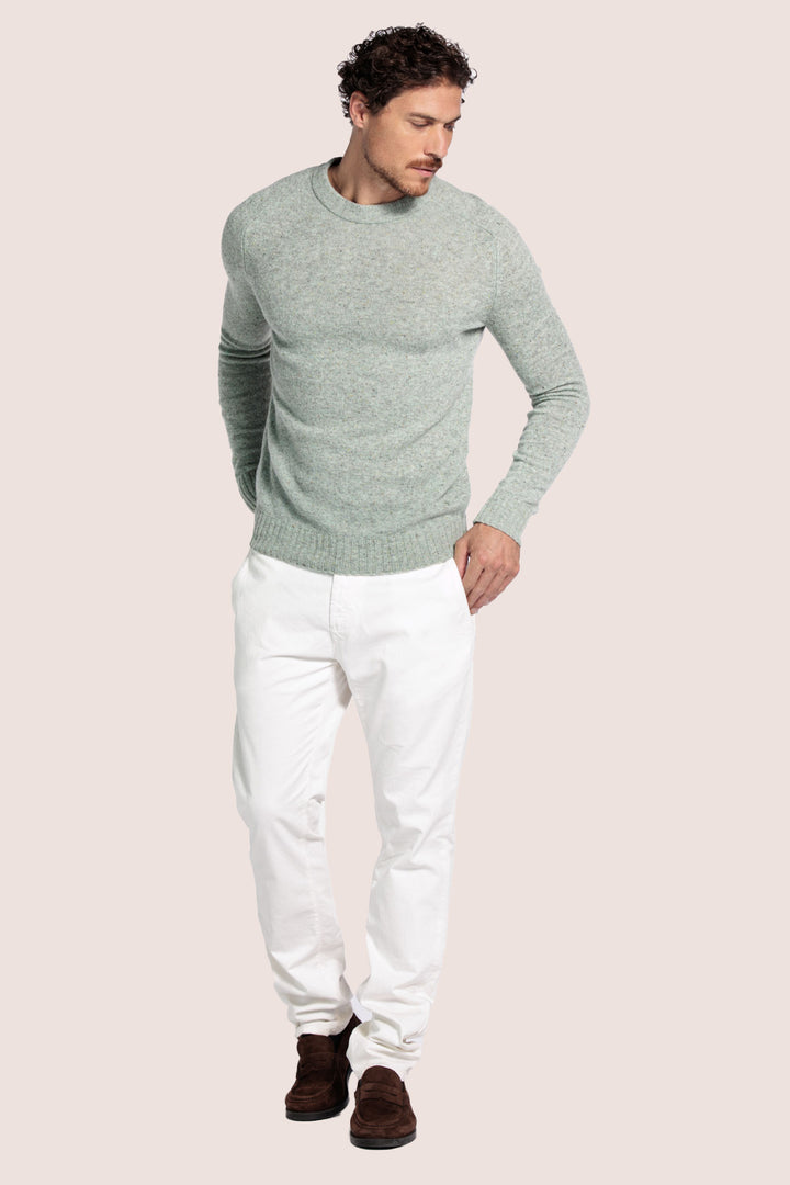 Merino Crewneck Pullover - Groen