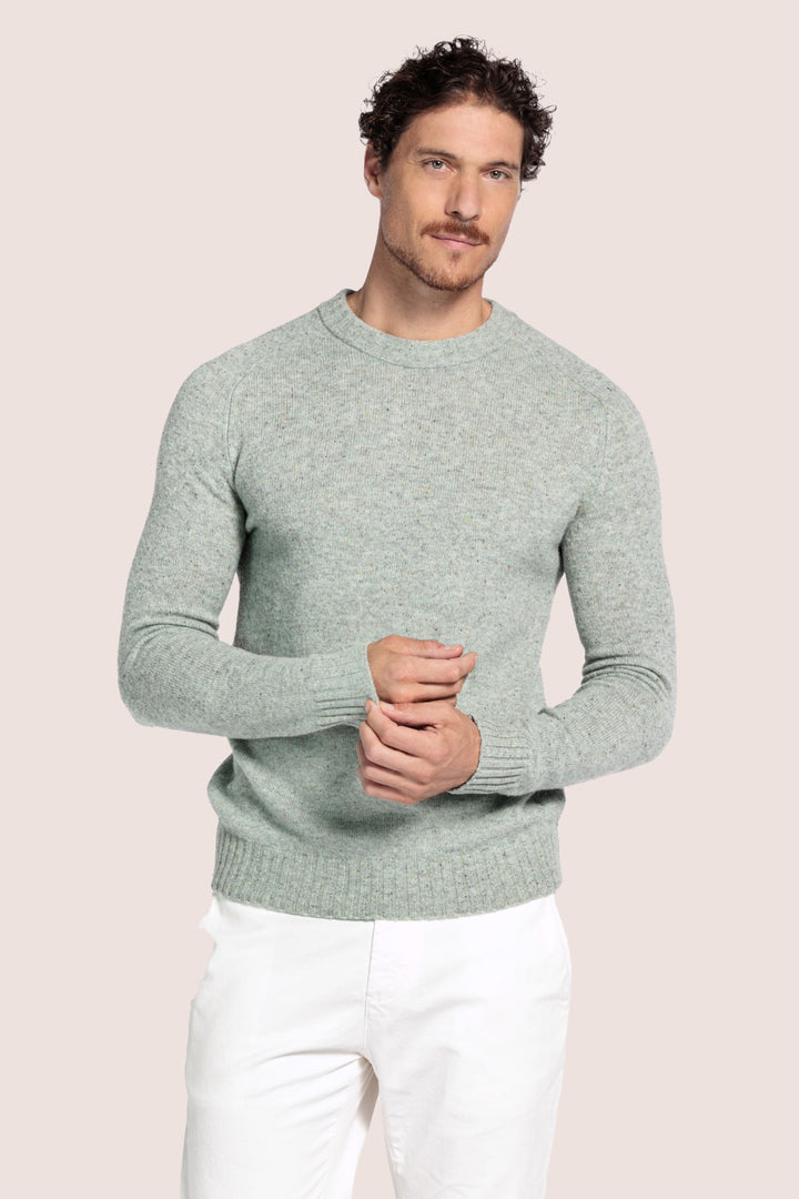 Merino Crewneck Pullover - Groen