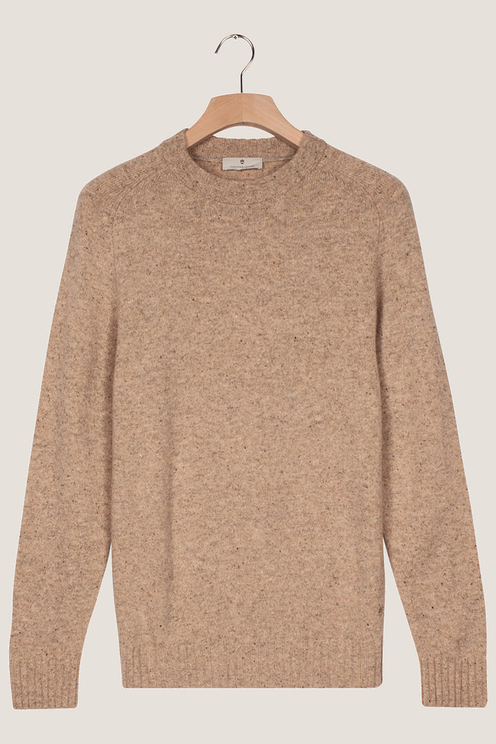 Merino Crewneck Pullover - Beige