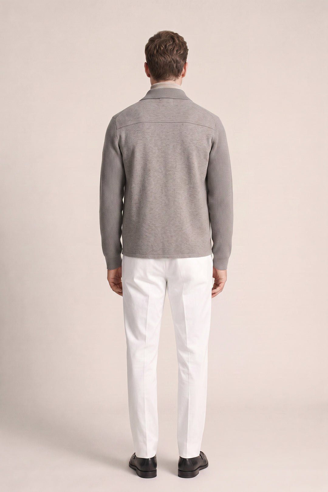 Overshirt met Structuur - Grijs