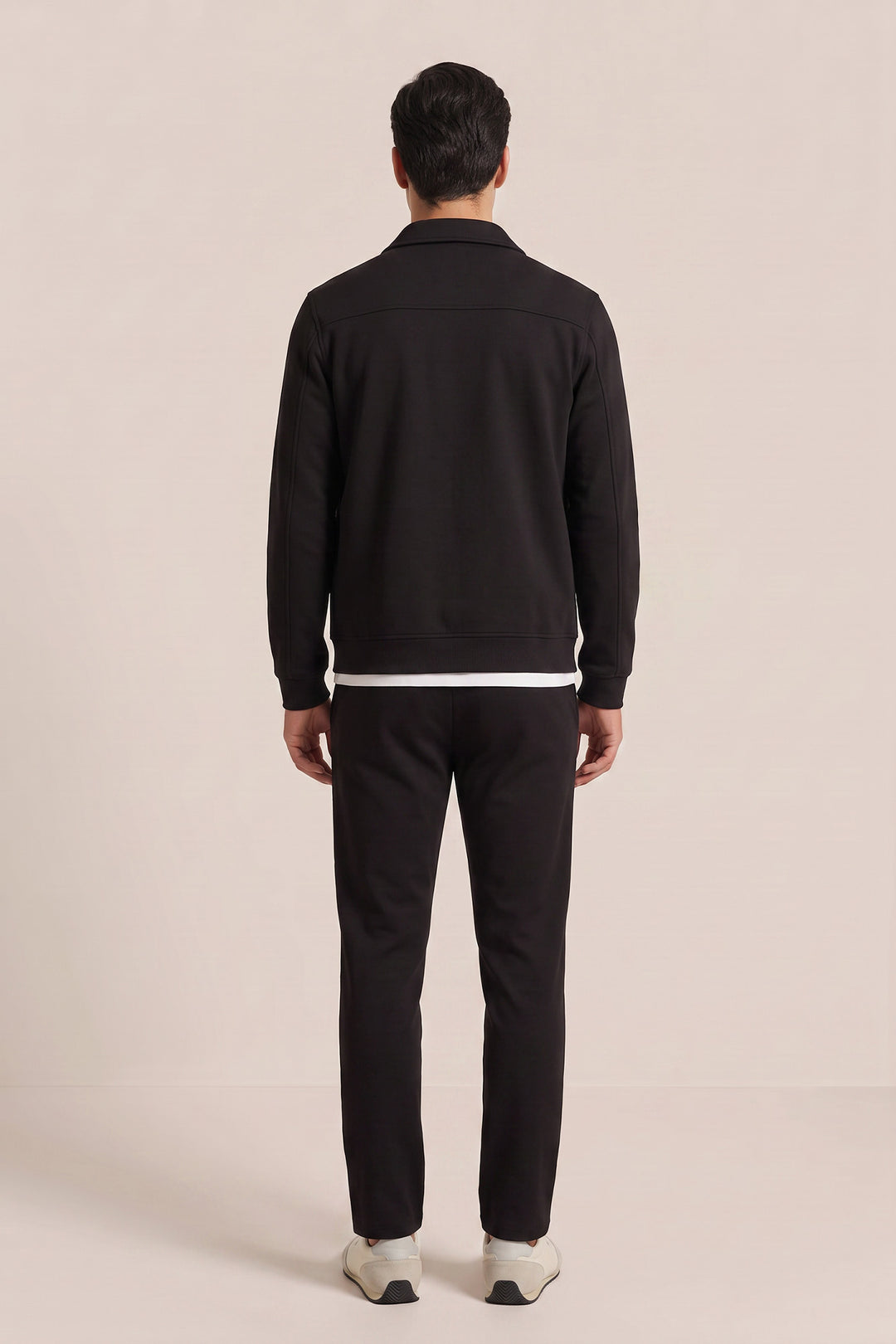 Jersey Sweatvest - Zwart