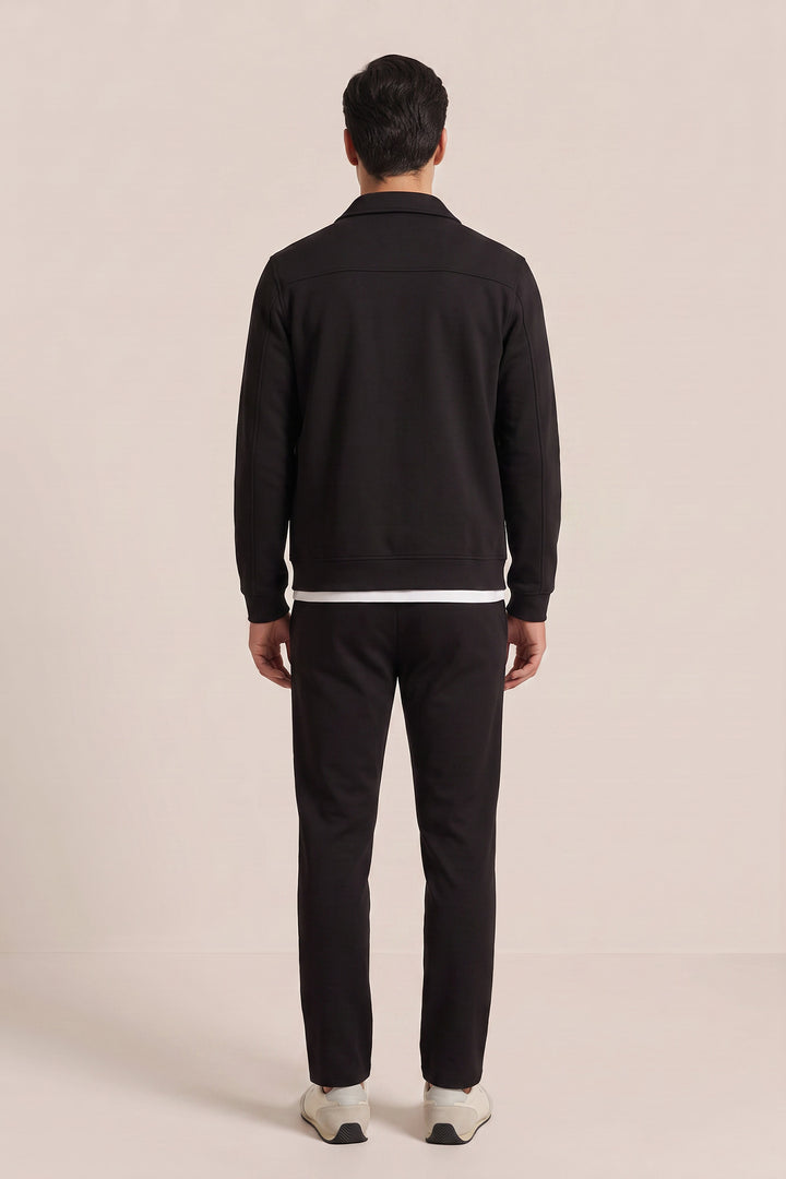 Jersey Sweatvest - Zwart