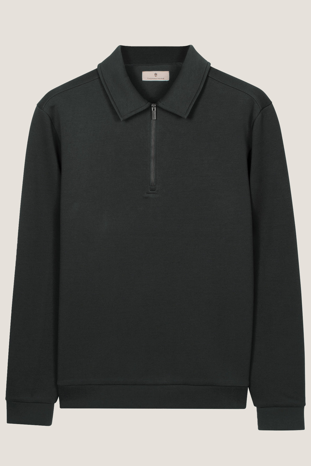 Jersey Polo Sweater - Groen