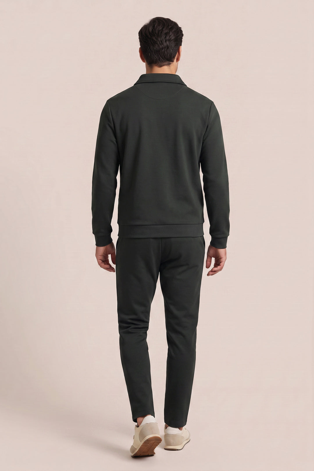 Jersey Half Zip Sweatshirt - Groen