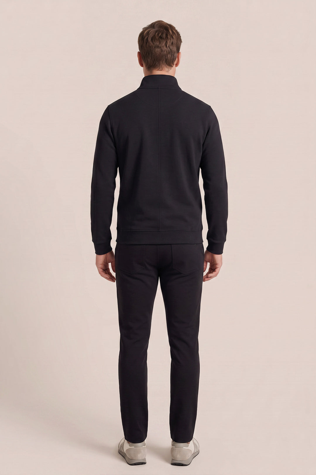 Jersey Half Zip Sweatshirt - Blauw