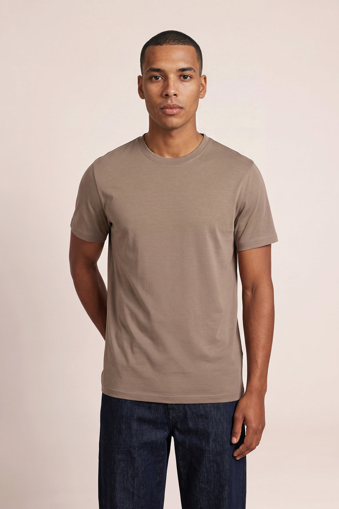 Liquid Cotton T-shirt - Beige