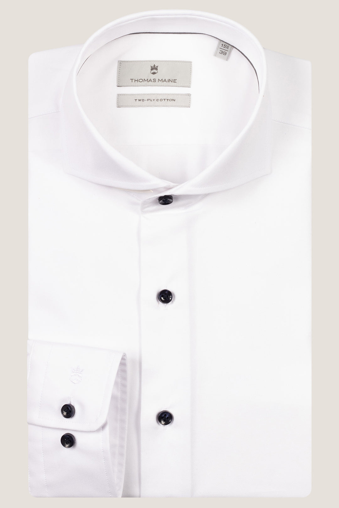Two-ply Twill Overhemd - Wit