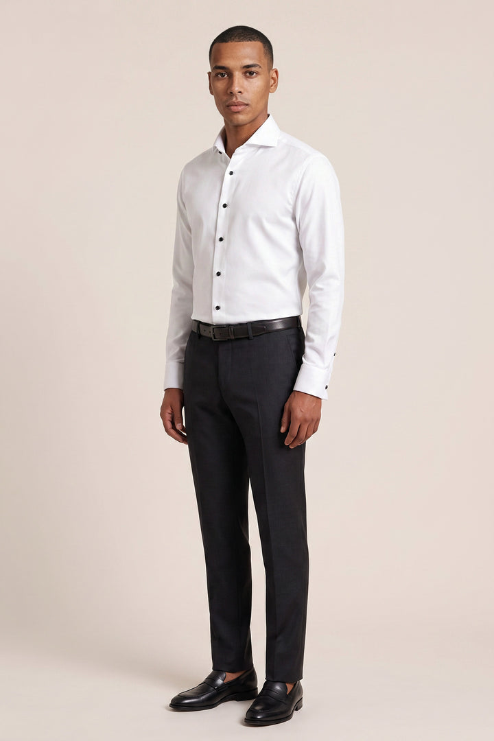 Two-Ply Twill Shirt - White