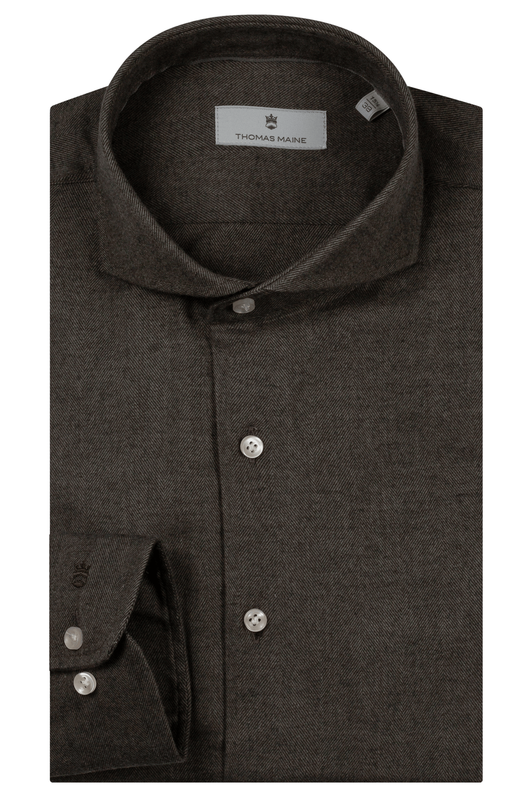 Herringbone Flannel Overhemd - Groen