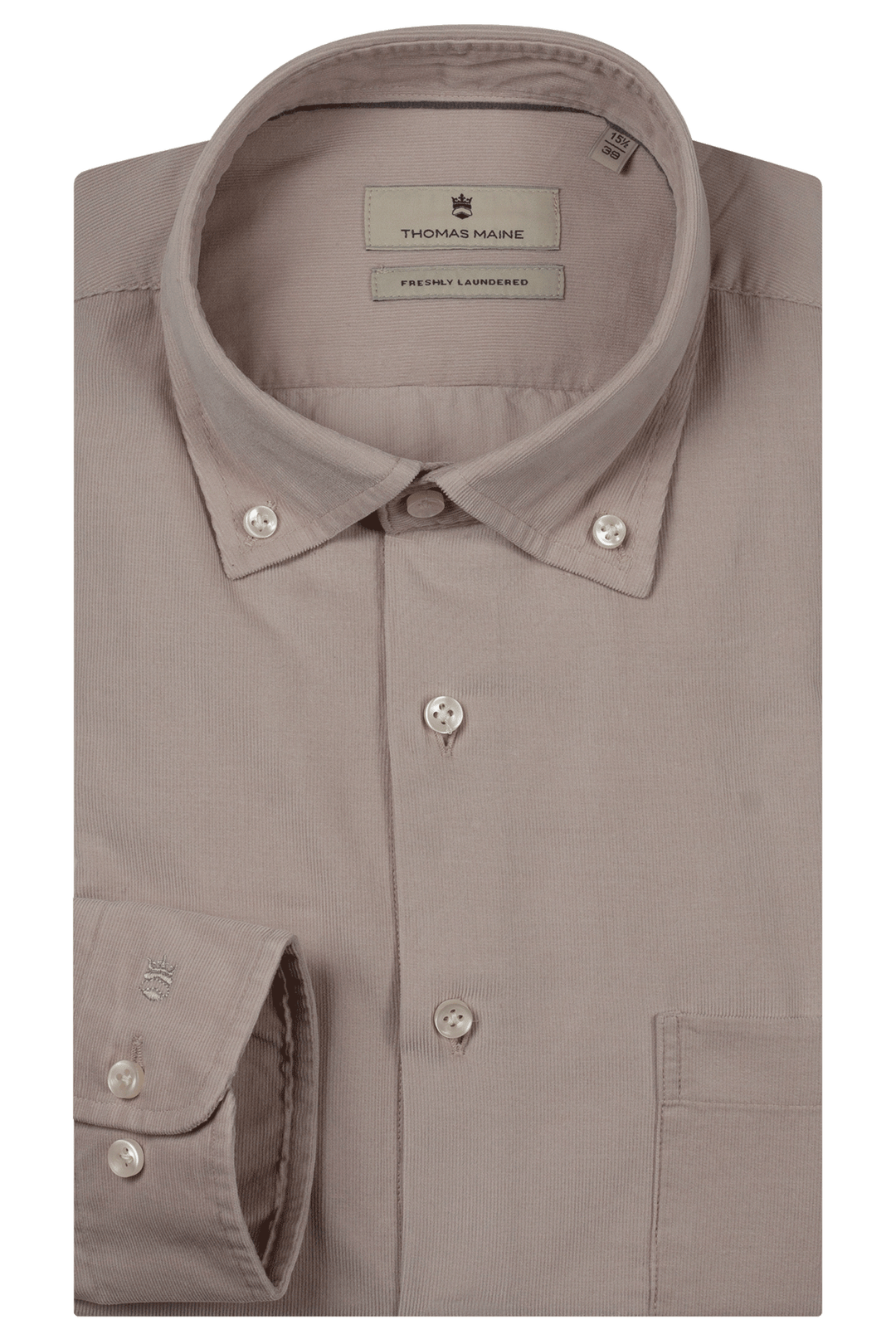 Fine Corduroy Overhemd - Wit
