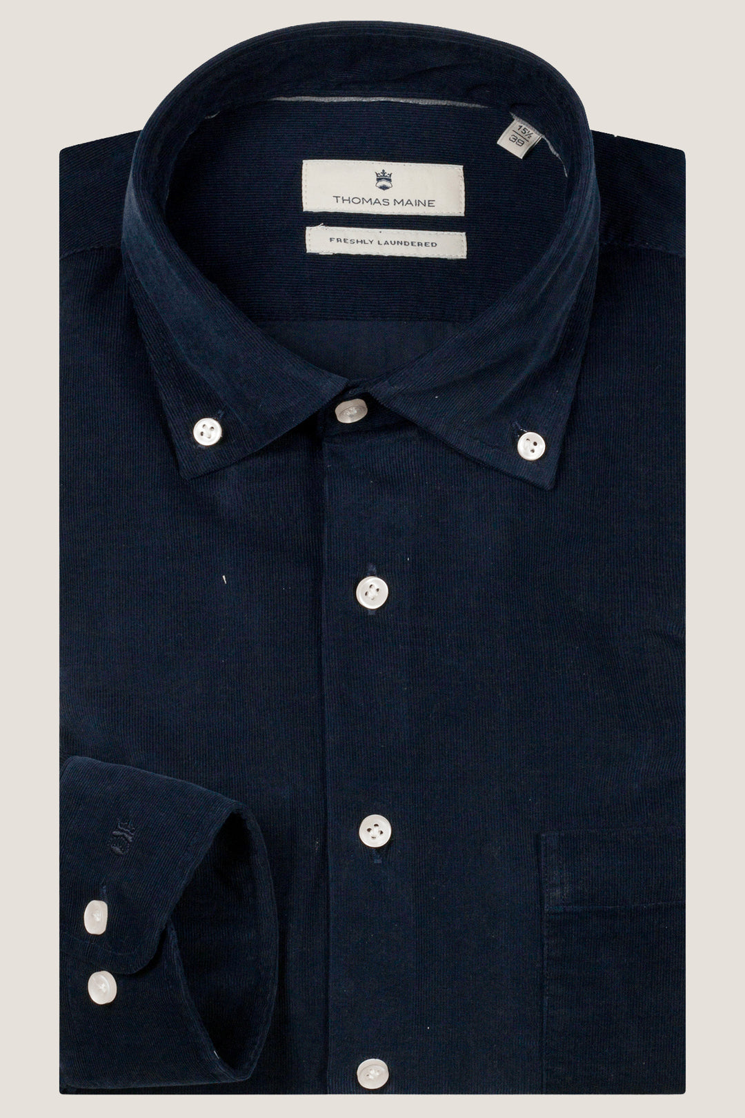 Fine Corduroy Overhemd - Navy