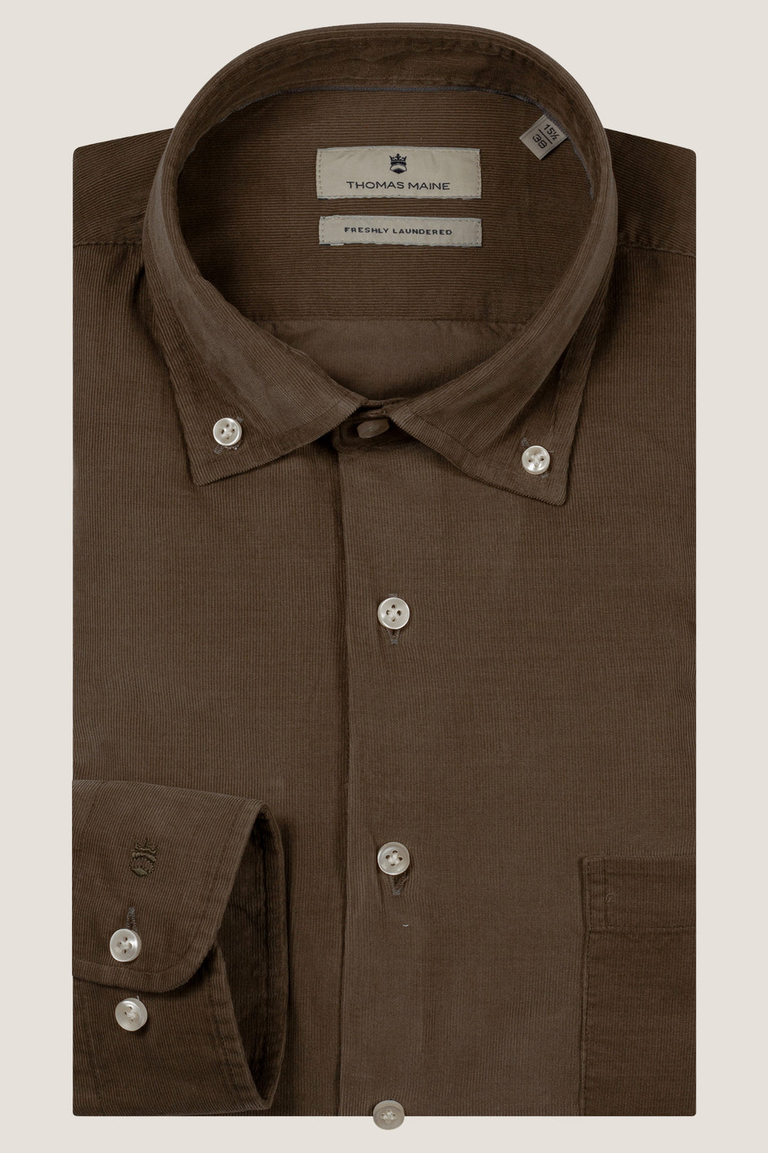Fine Corduroy Overhemd - Groen