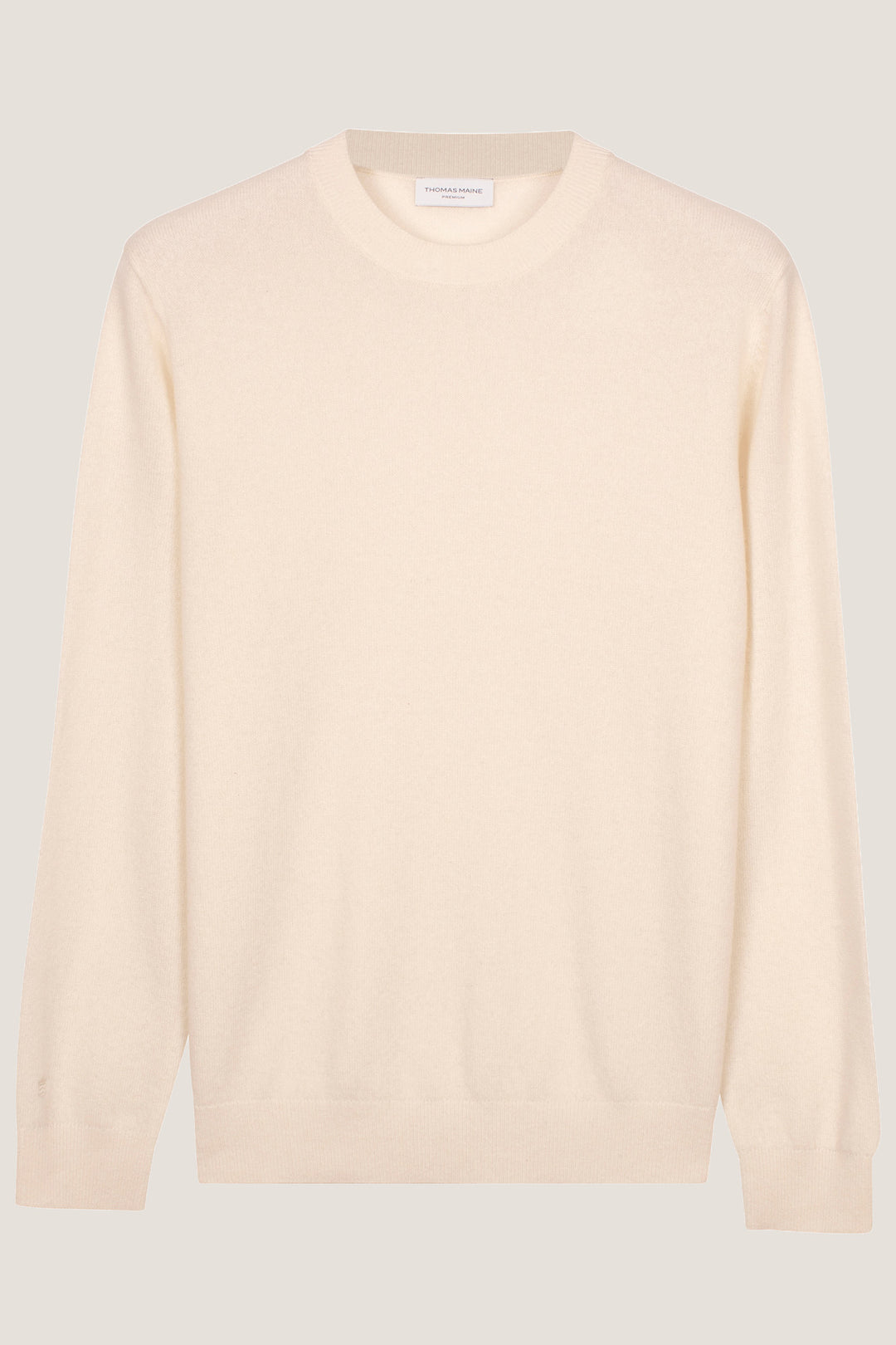 Cashmere Crew Neck Pullover - Off-white