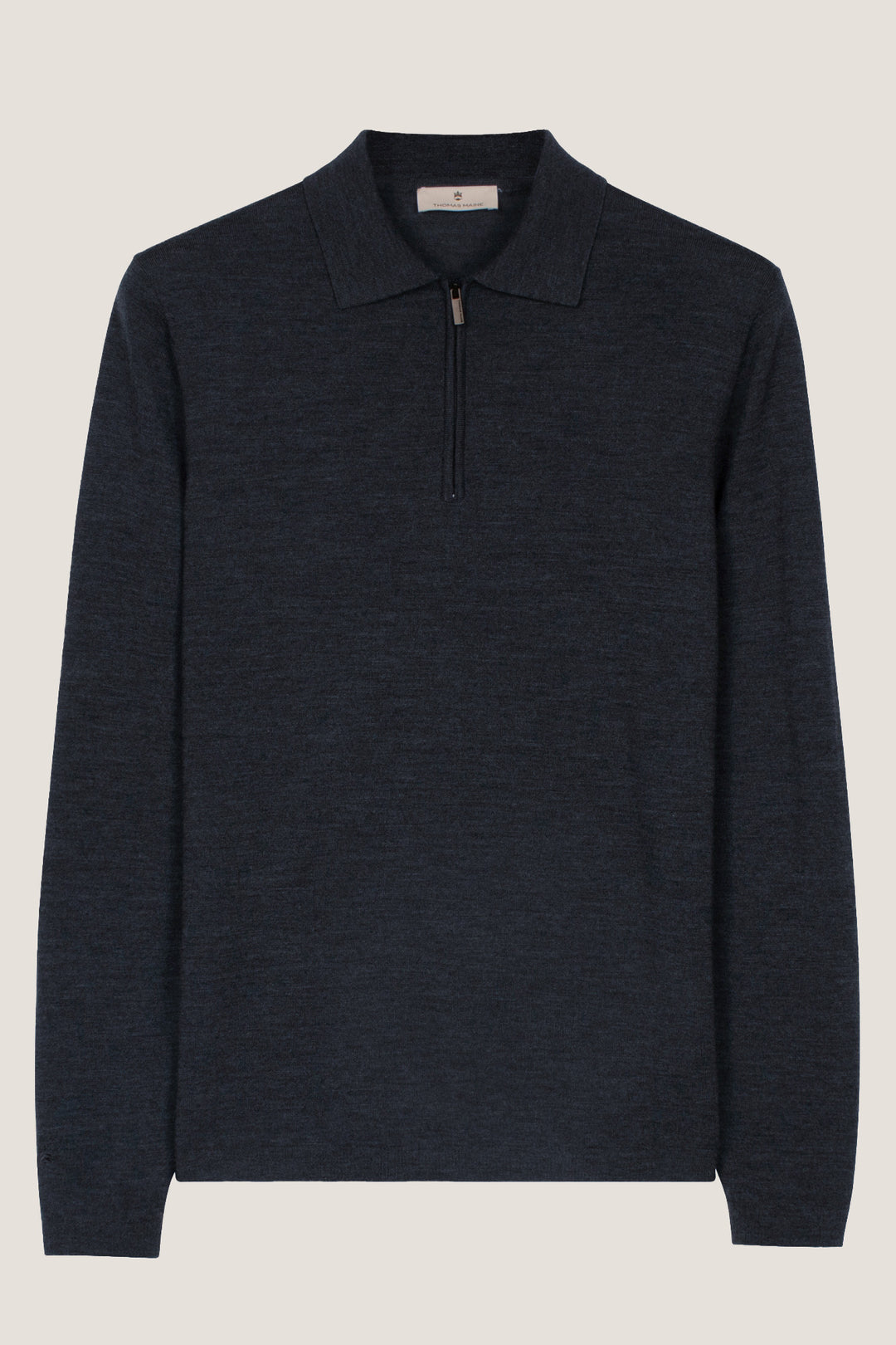 Merino Half Zip Pullover - Donkerblauw