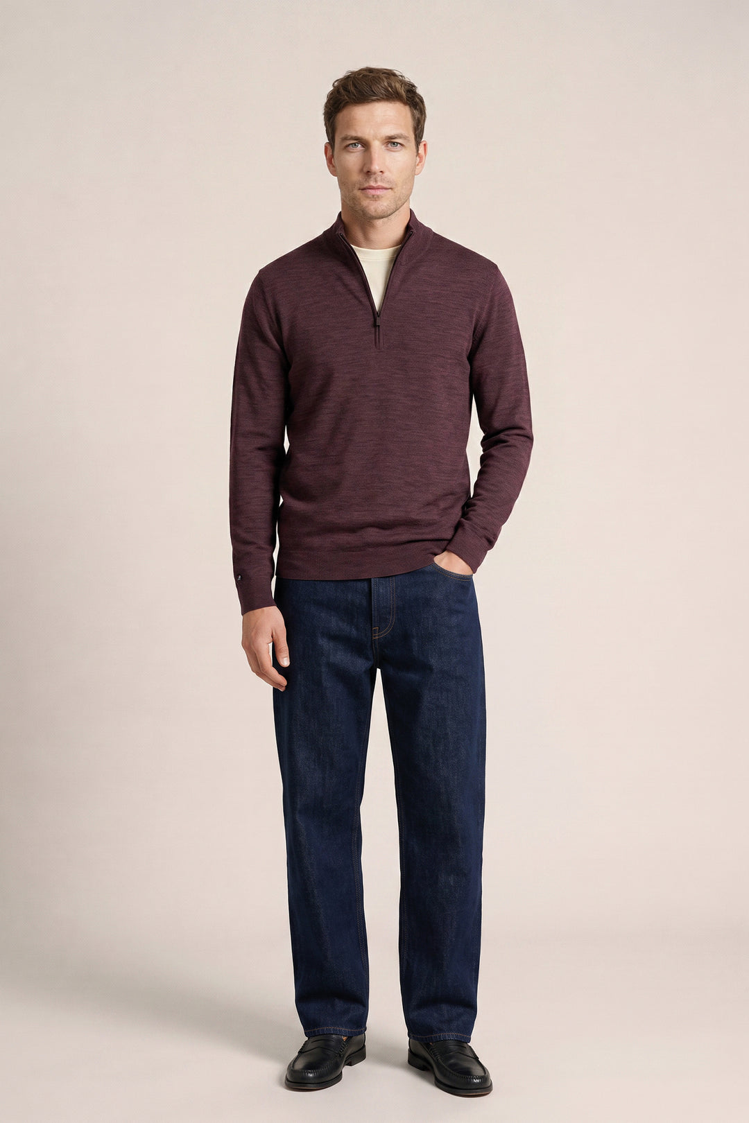 Thomas Maine Grey Long Sleeve Modern Fit Pullover 6284TM100 39