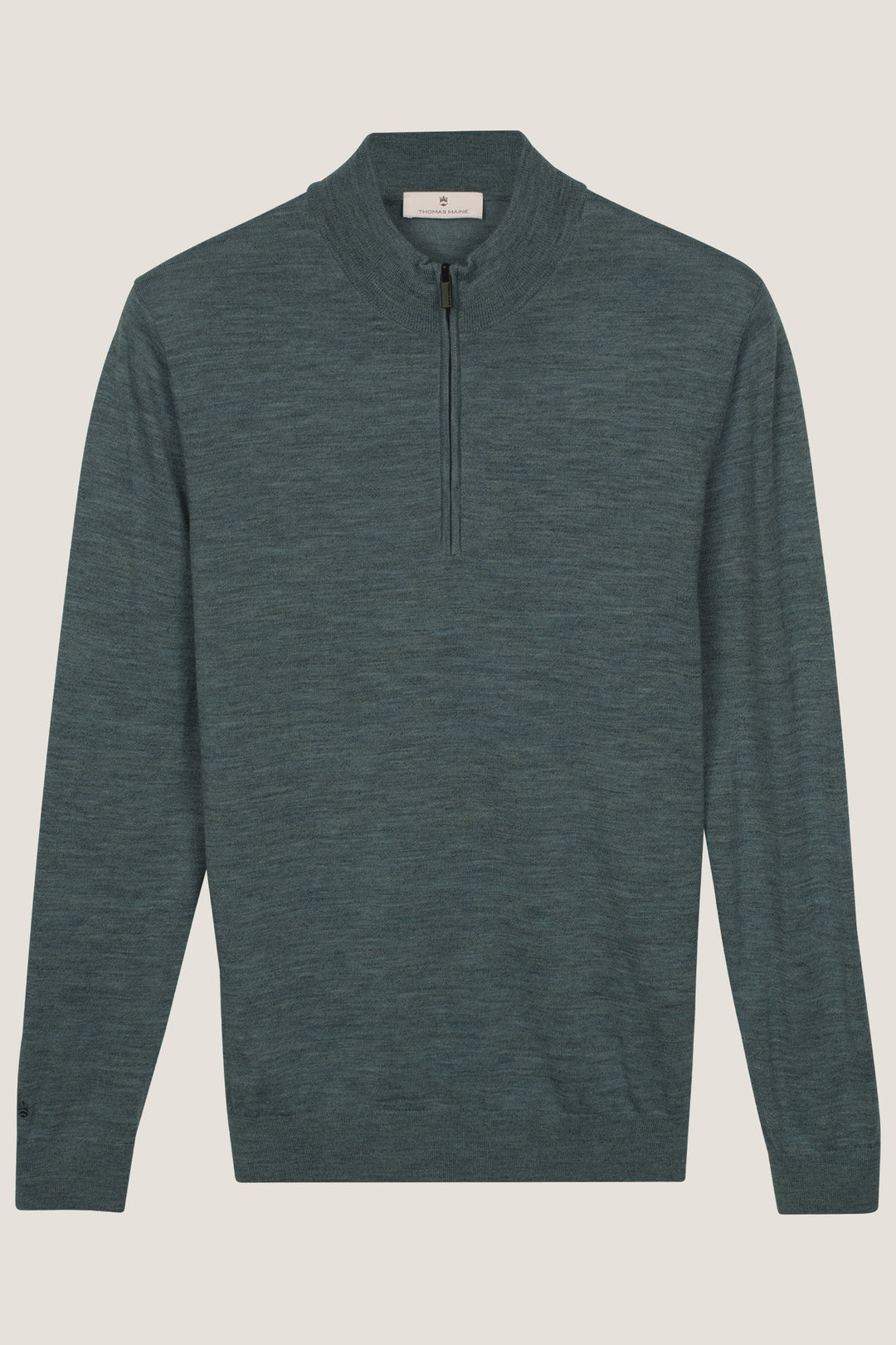Merino Half Zip Pullover - Groen