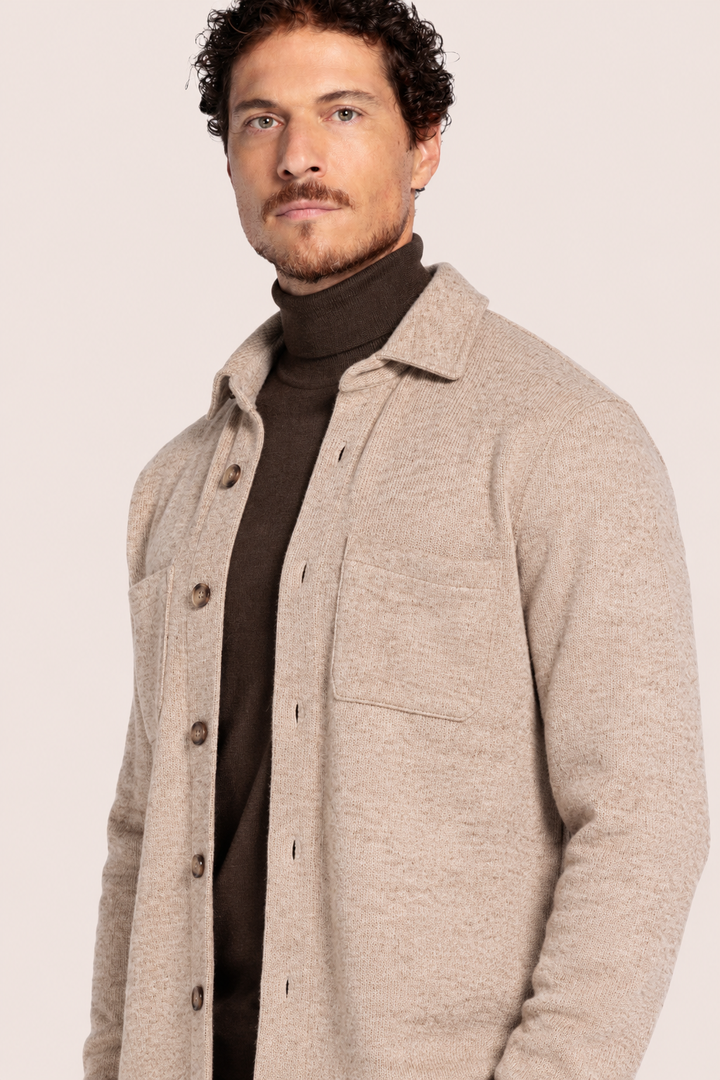 Wolblend Overshirt - Bruin