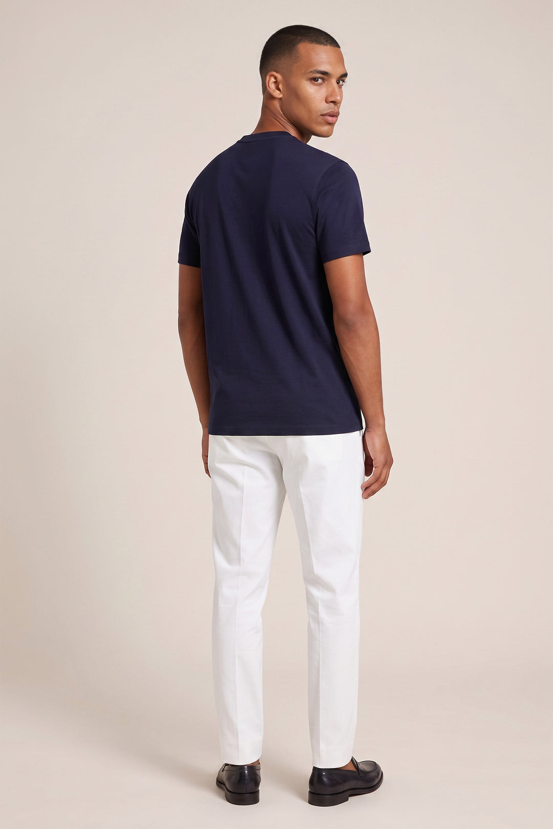 Liquid cotton T-shirt - Navy
