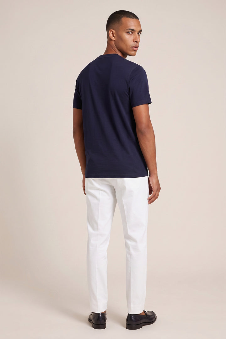 Liquid cotton T-shirt - Navy