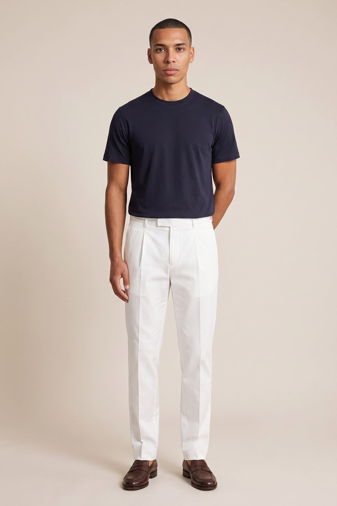 Liquid cotton T-shirt - Navy