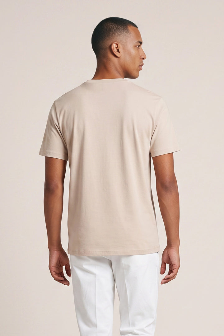 Liquid cotton T-shirt - Beige