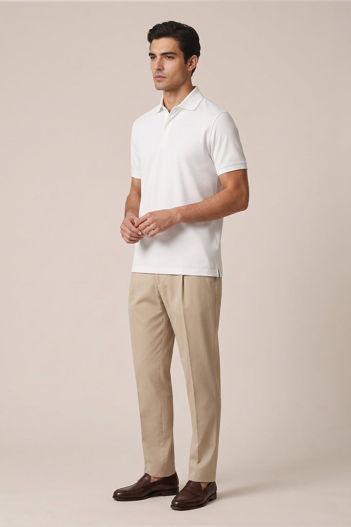 Liquid Cotton Polo - Wit
