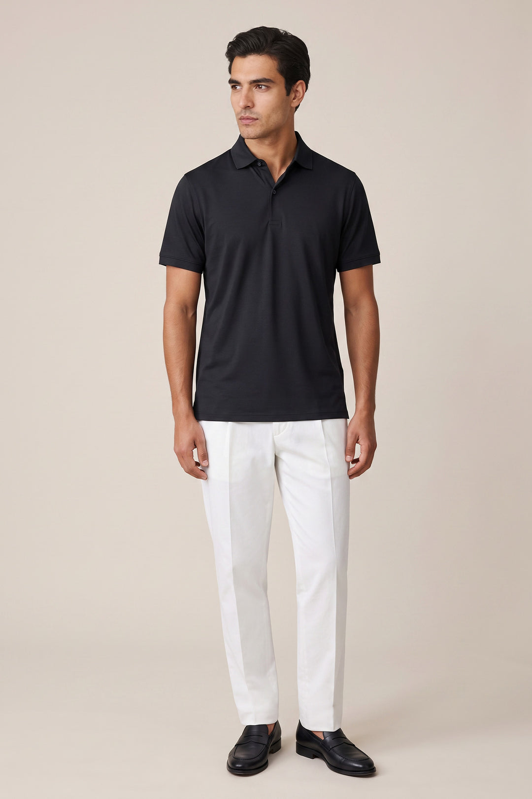 Liquid Cotton Polo - Black