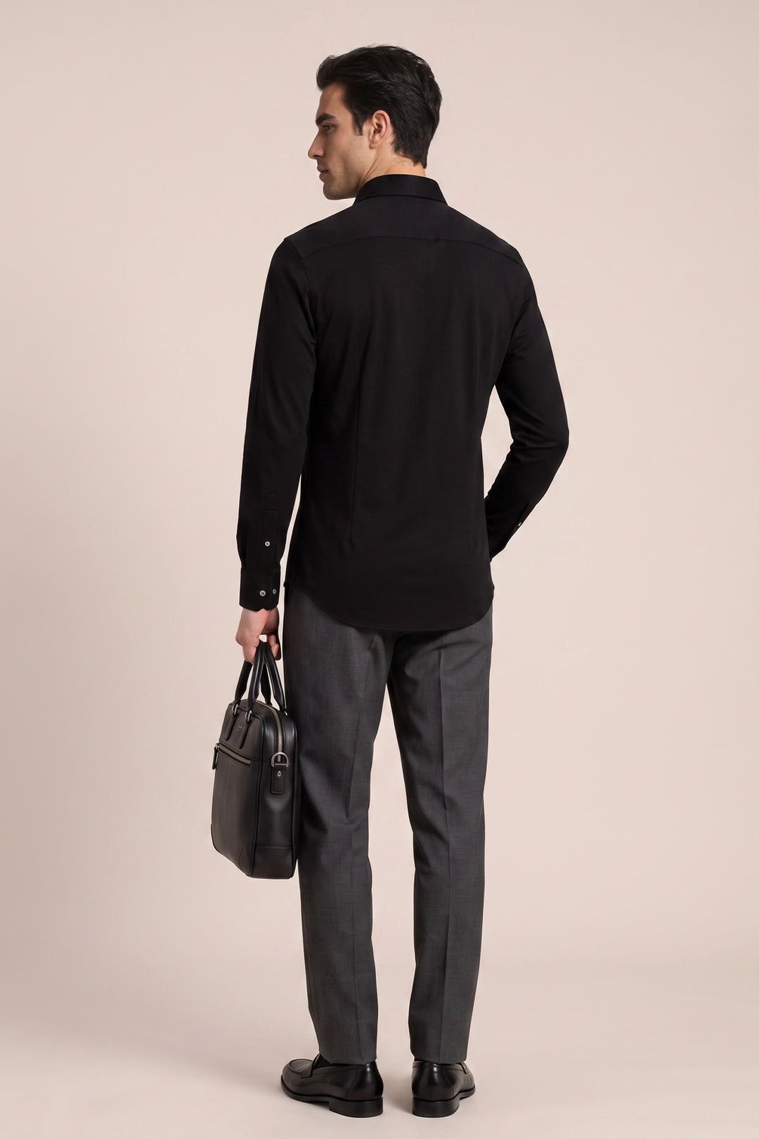 Liquid Cotton Shirt - Black
